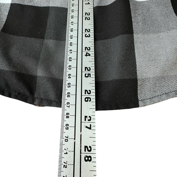 Dixxon Flannel Finish Line Shirt Women's Medium Black White Gray Plaid Button-Up - Picture 10 of 10